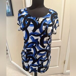 Alfani Shirt Blue and white